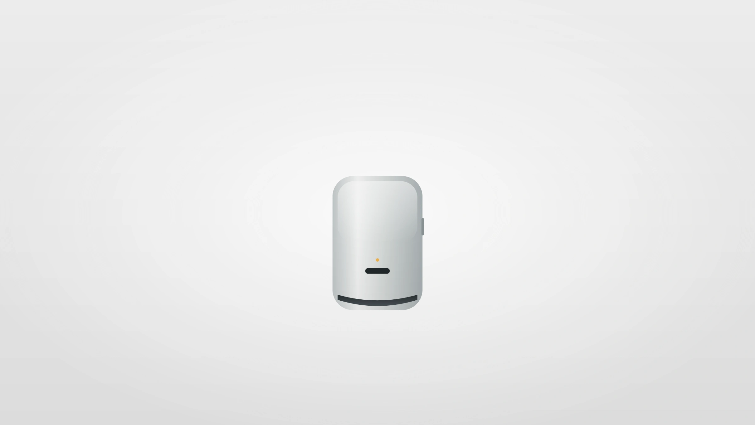 Illustration of a wall-mounted high-speed hand dryer